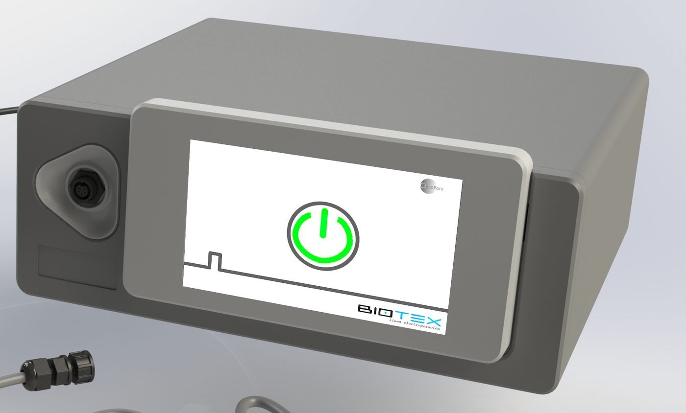 OncoPore medical electroporator, developed by Biotex